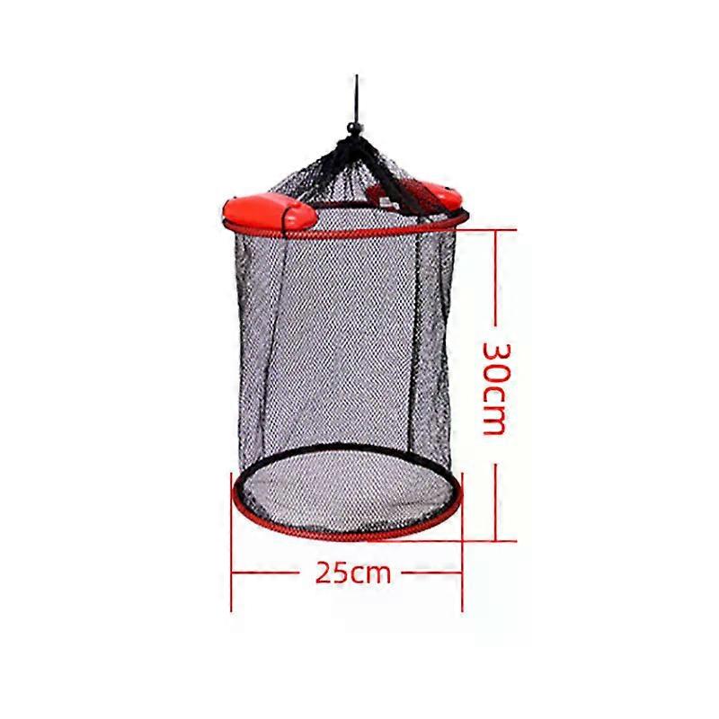 Floating Fishing Net Thickened Woven Fish Shrimp Basket Portable Mesh Landing Bucket Storage Bag Anti-jump Net Lobster Pocket