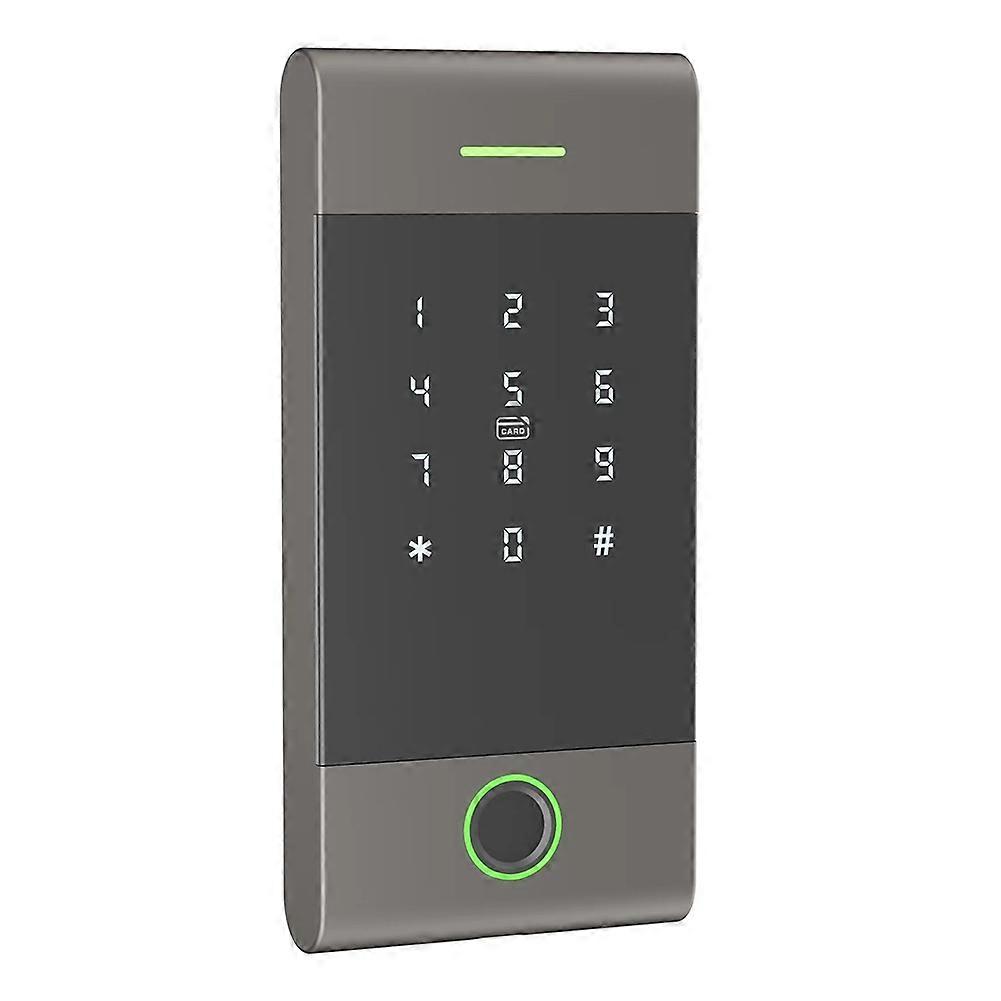 IP65 Rainproof Access Controller Reader TTLock APP Remote Control Metal Support Fingerprint Card Password App Black