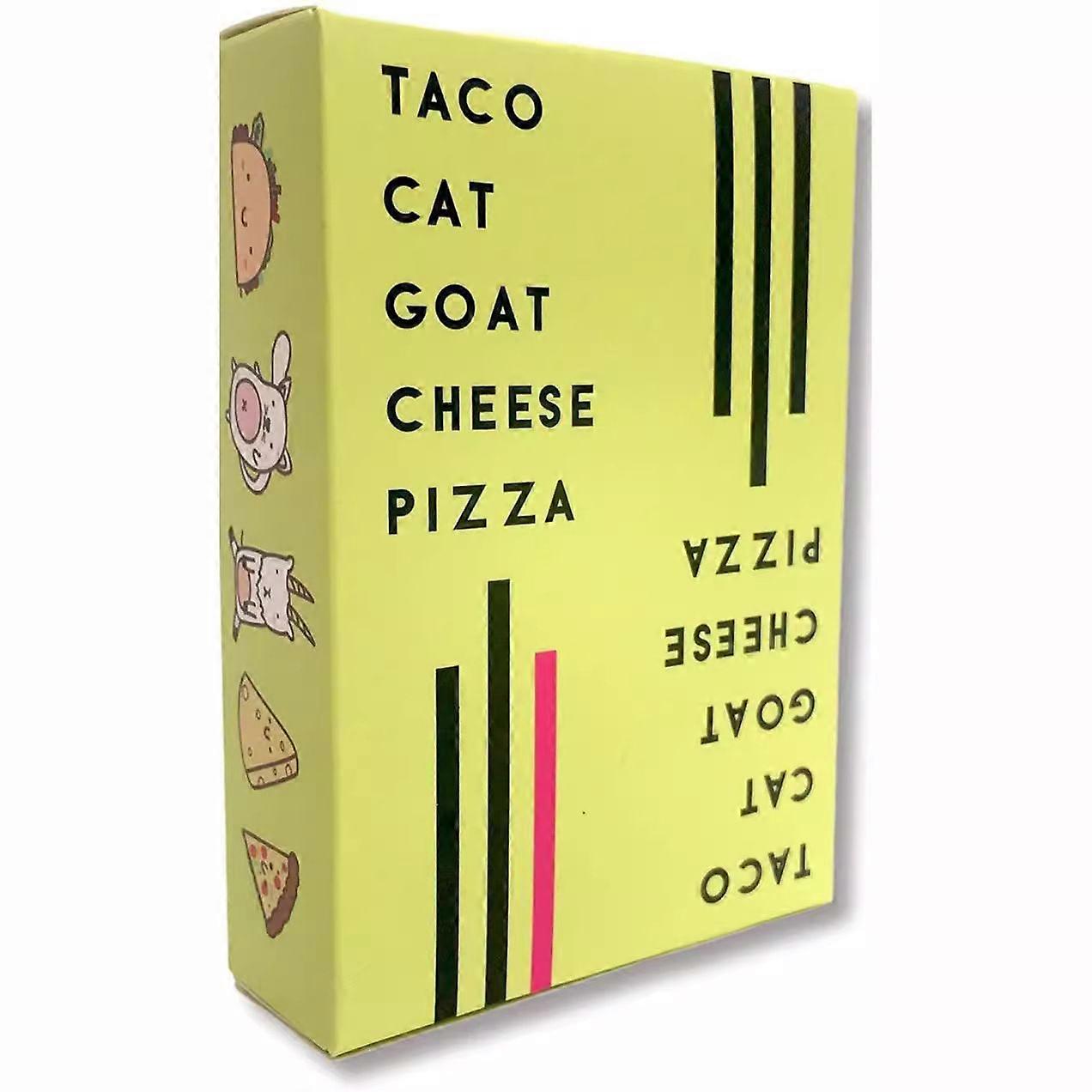 Taco Cat Goat Cheese Pizza Card Game  Fun and Easy to Learn  Ideal for Adults, Teens, Kids, and Families  Card Game and Table Game for Family Game Nig
