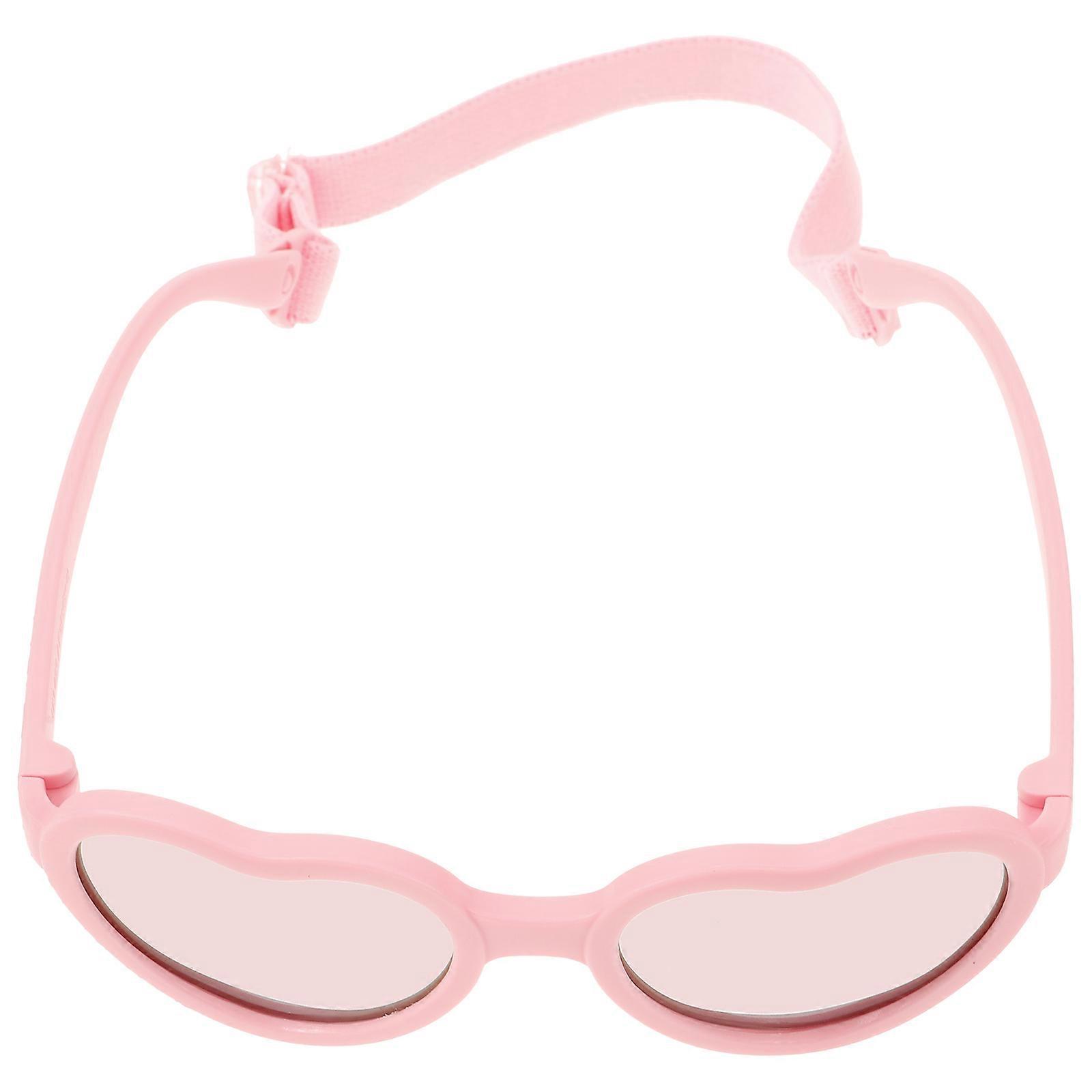Infant Polarized Heart Shaped Sunglasses for Babies with Comfortable Strap