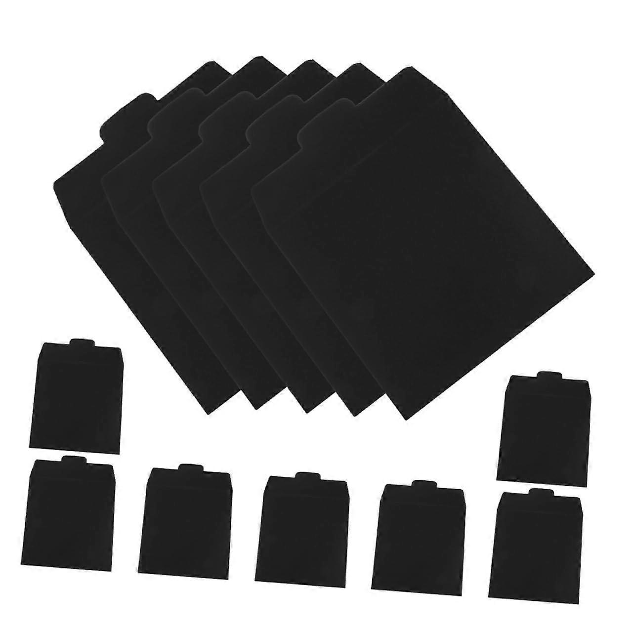 12pcs Cardboard CD Storage Envelopes with Ample Capacity for DVDs, Music Discs and Wedding Cards