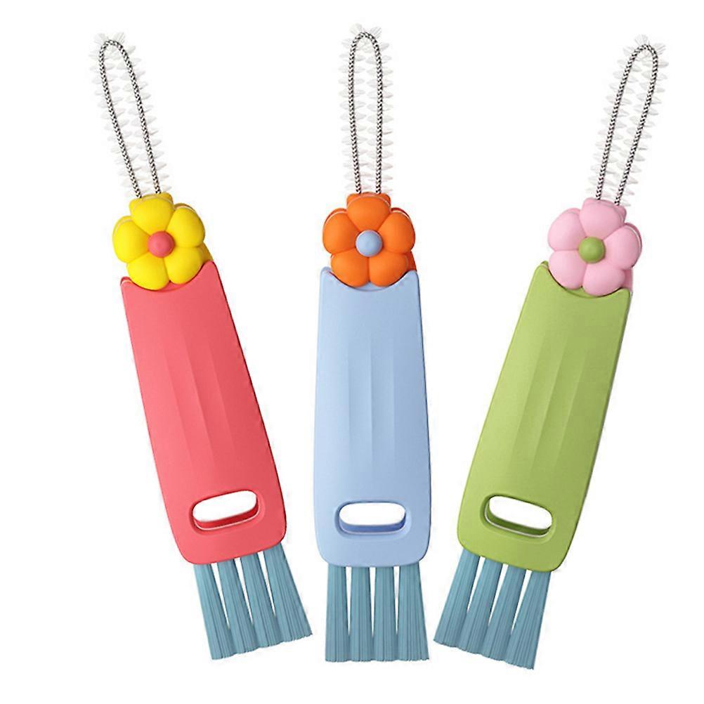 Multi-Function Lid Brush for Cup Cleaning 6Pcs Household Lid Groove Brushes