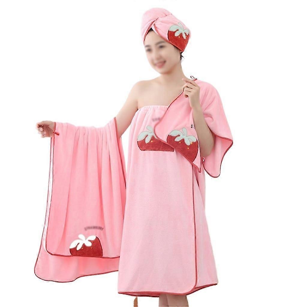 Bath Towel Set with Soft SkinFriendly Fabric and Quick Dry Microfiber Hair Cap and Skirt