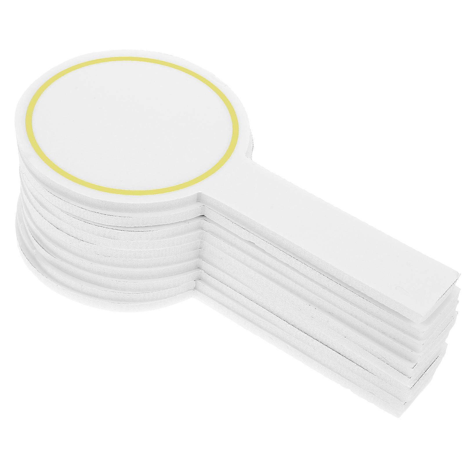 Handheld Whiteboard Single Sided Paddle for Scoring 24Pcs White Boards