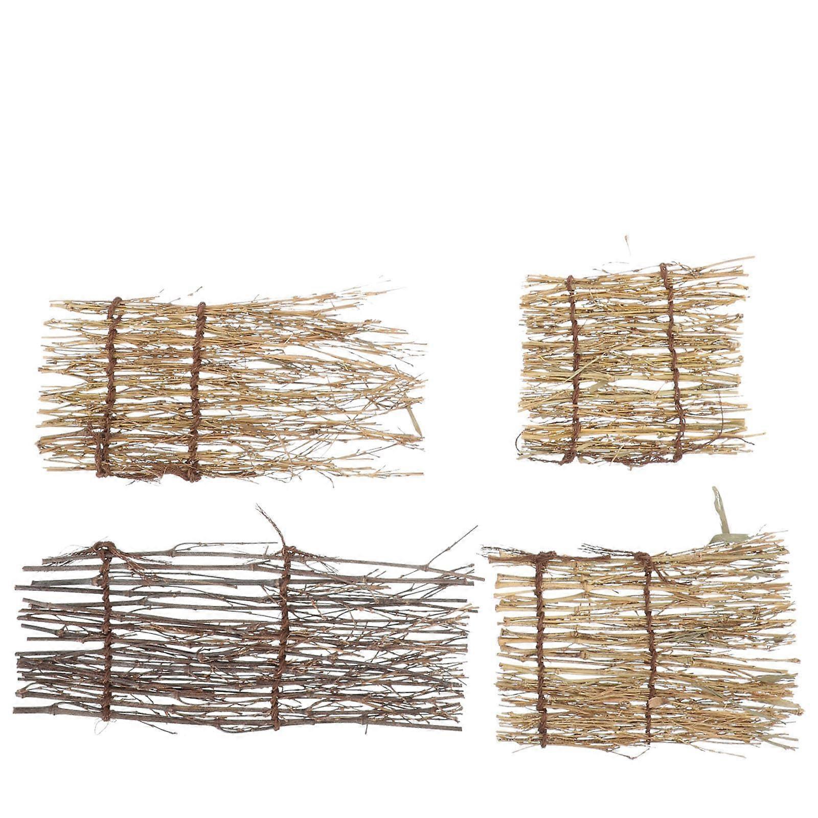 Sushi Serving Tray Set of 4 Japanese Plates for Restaurant and Home, Durable and Easy to Clean