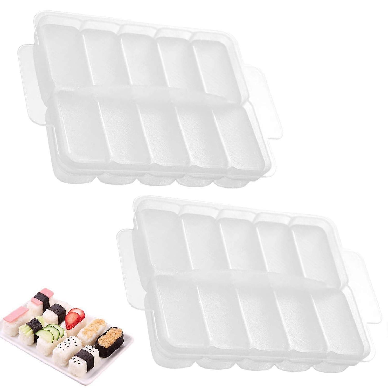 Sushi Maker Mold 2 Pack 10 in 1 Onigiri and Musubi Press for Quick MultiRoll Making
