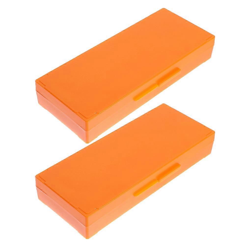 Laboratory Orange for Microscope Slides Storage 2Pcs Set