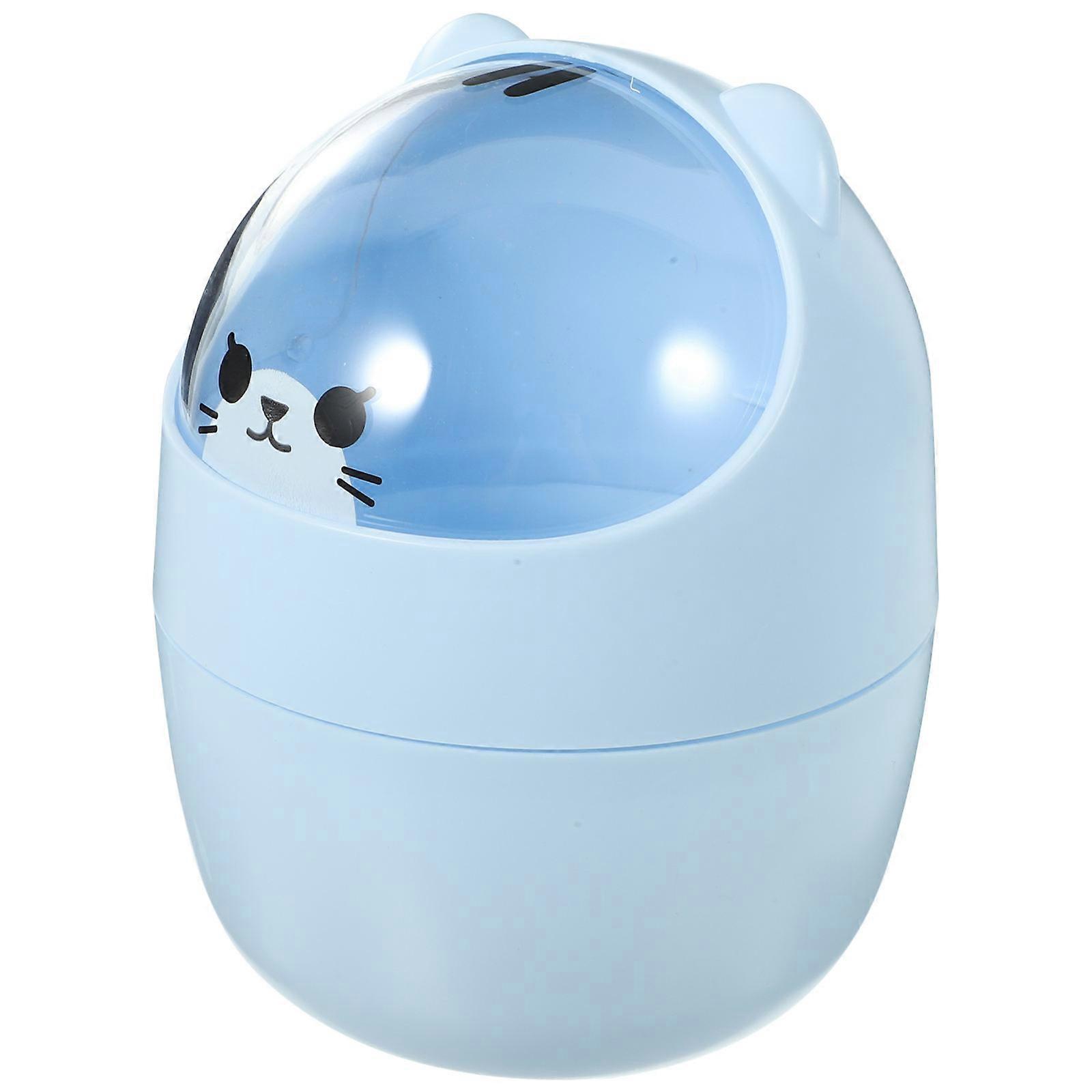 Desktop Rubbish Bin Plastic Small Trash Bin Convenient for Home Use