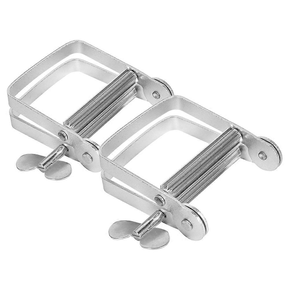Manual Toothpaste Roller Aluminum Tube Squeezer for Home Use 2Pcs