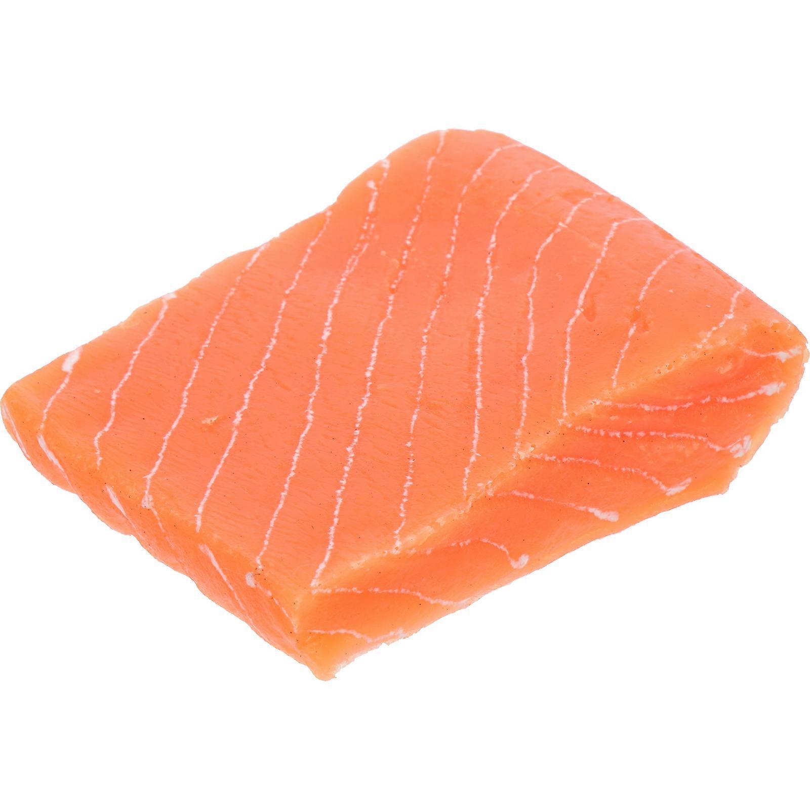 Artificial Salmon Fake Salmon Model for Decoration Red PVC Material