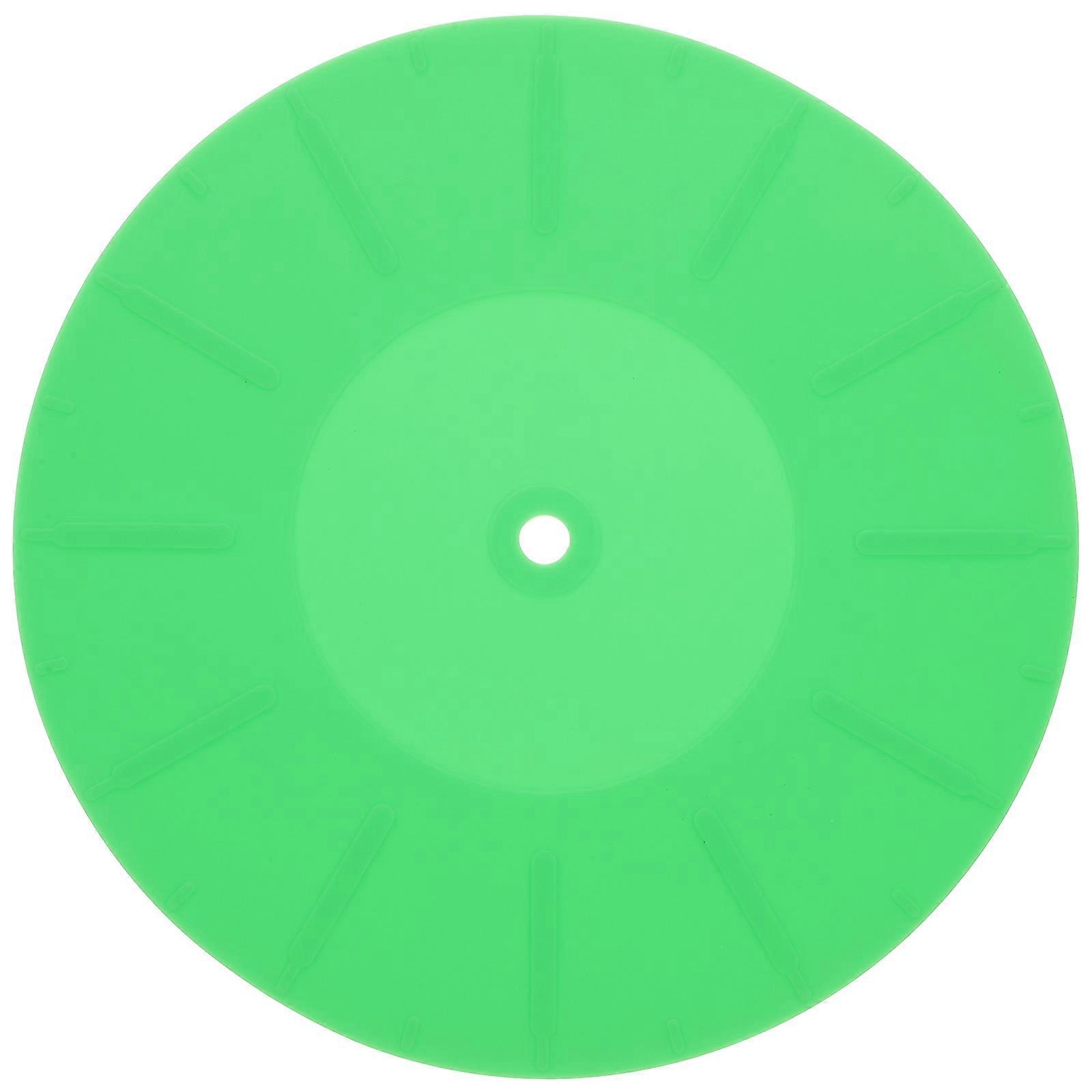 Record Player Protective Mat Green Silicone Pad for Turntable Mat One Piece