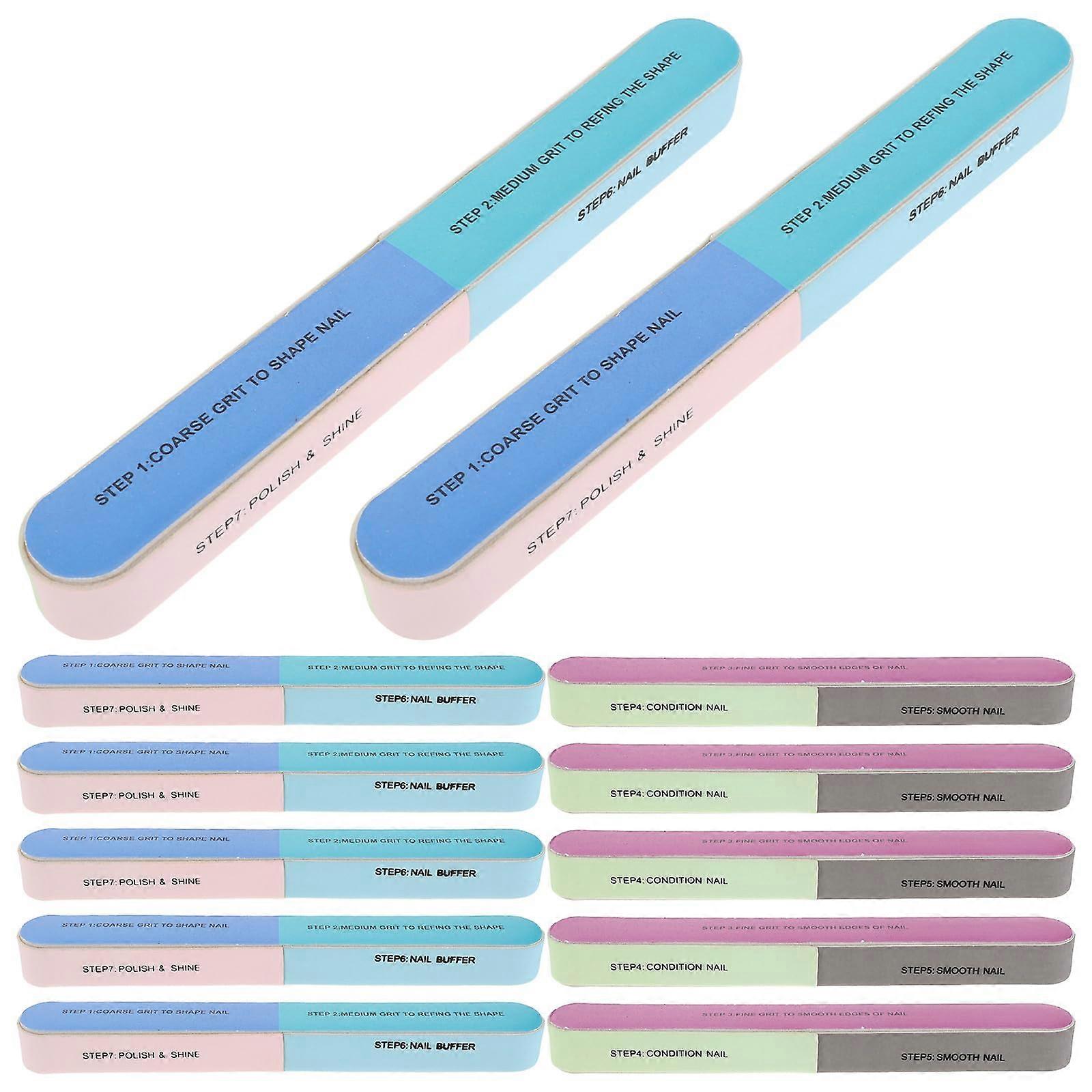 20pcs Multi Grit Nail Buffer Kit with Sanding Blocks for Professional Manicure and Salon Use