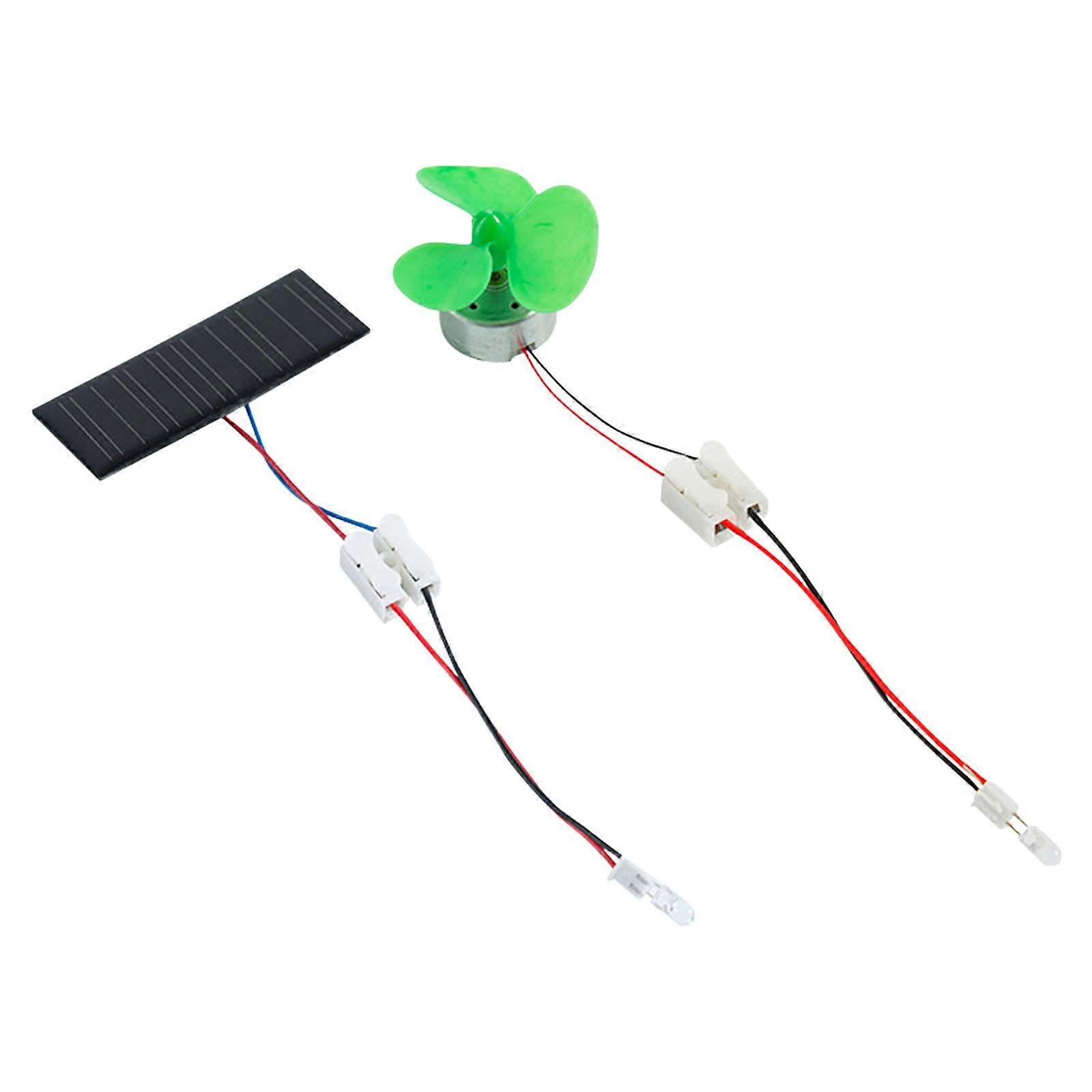 Educational Physics Teaching Tool DIY Science Set For Students Solar Wind Renewable Energy Experiment Hands On Assembly Multicolor