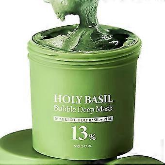 Holy Basil Bubble Face Mask 90g Deep Pore Cleansing and Oil Control for All Skin Types Ref: 6573