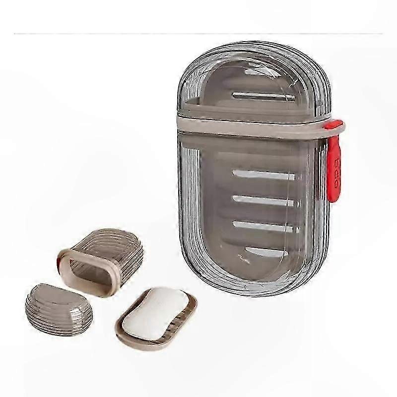 Compact Soap Storage Box for Travel, Portable Case with Secure Lid