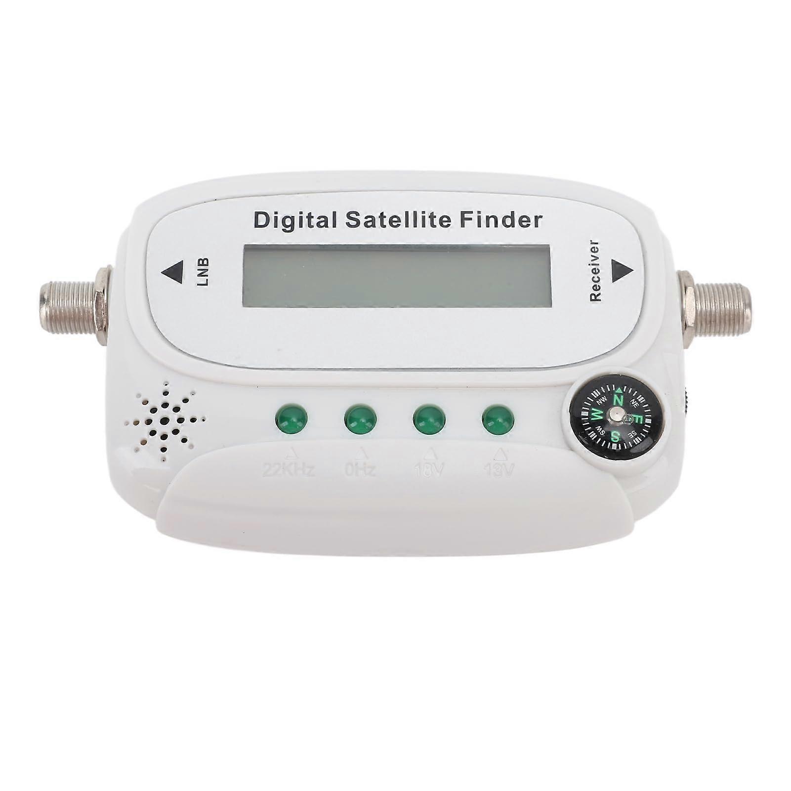 Satellite Signal Finder with Compass and Buzzer,  Accuracy Digital Meter for Fast Dish Alignment