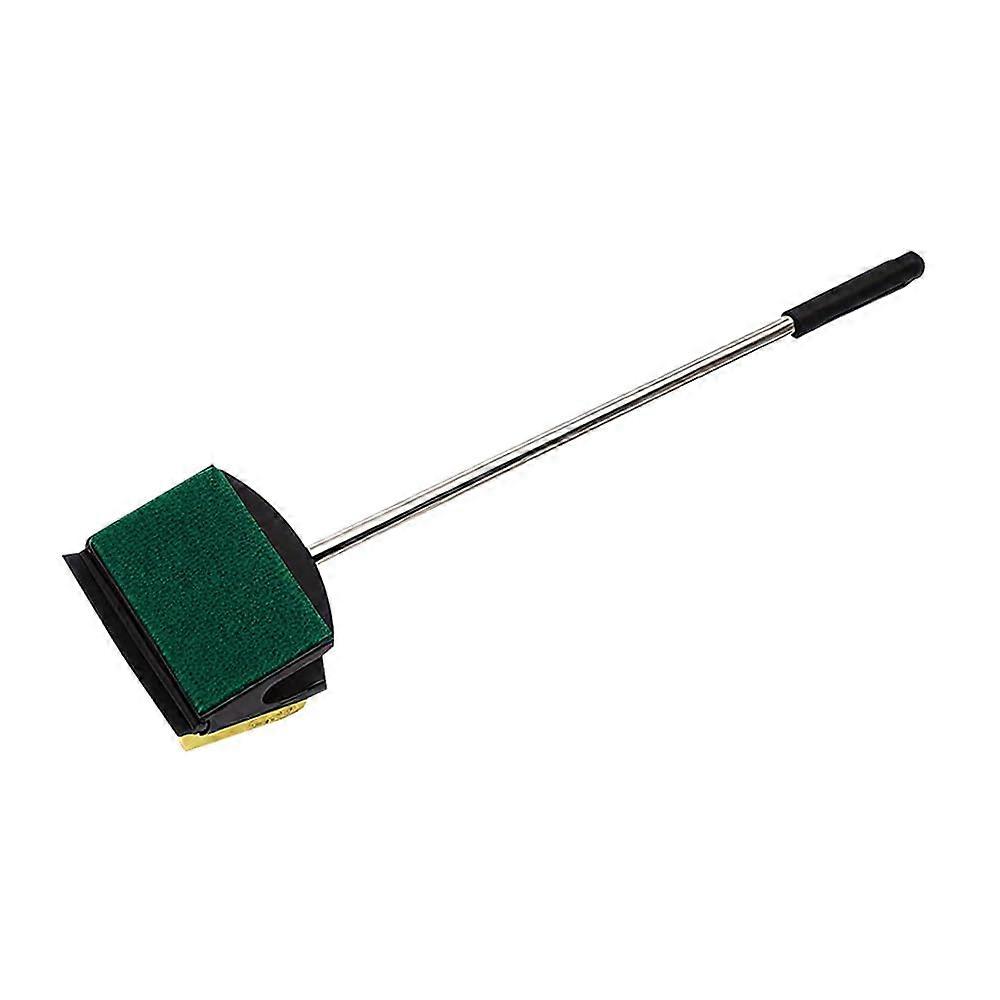 Aquarium Algae Scraper Long Handle DoubleSided Fish Tank Cleaning Brush Scratch 38cm