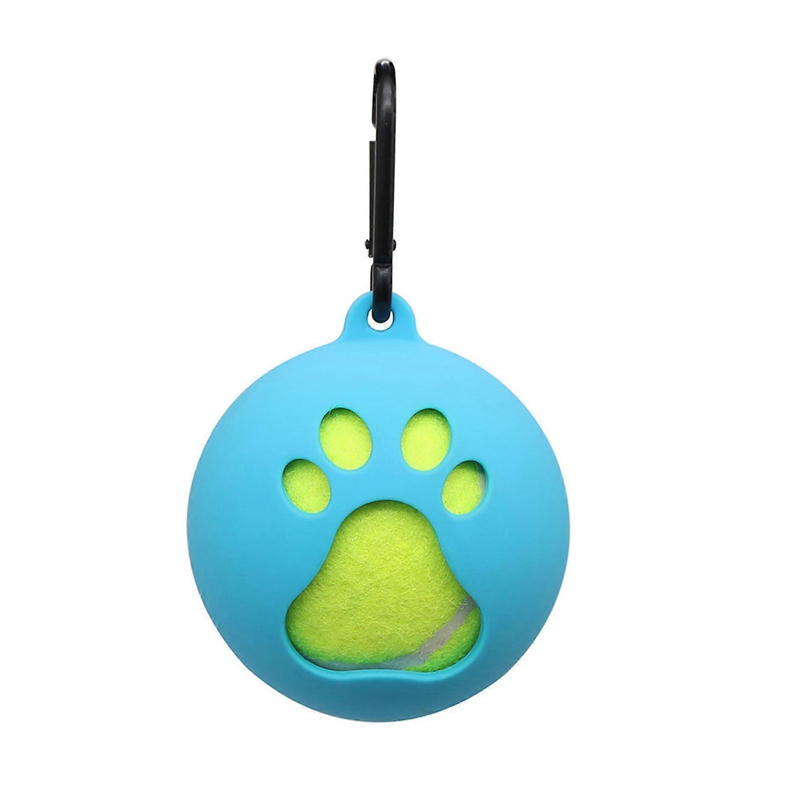Dog Tennis Ball Holder with Adjustable Leash Attachment for Hands Playtime