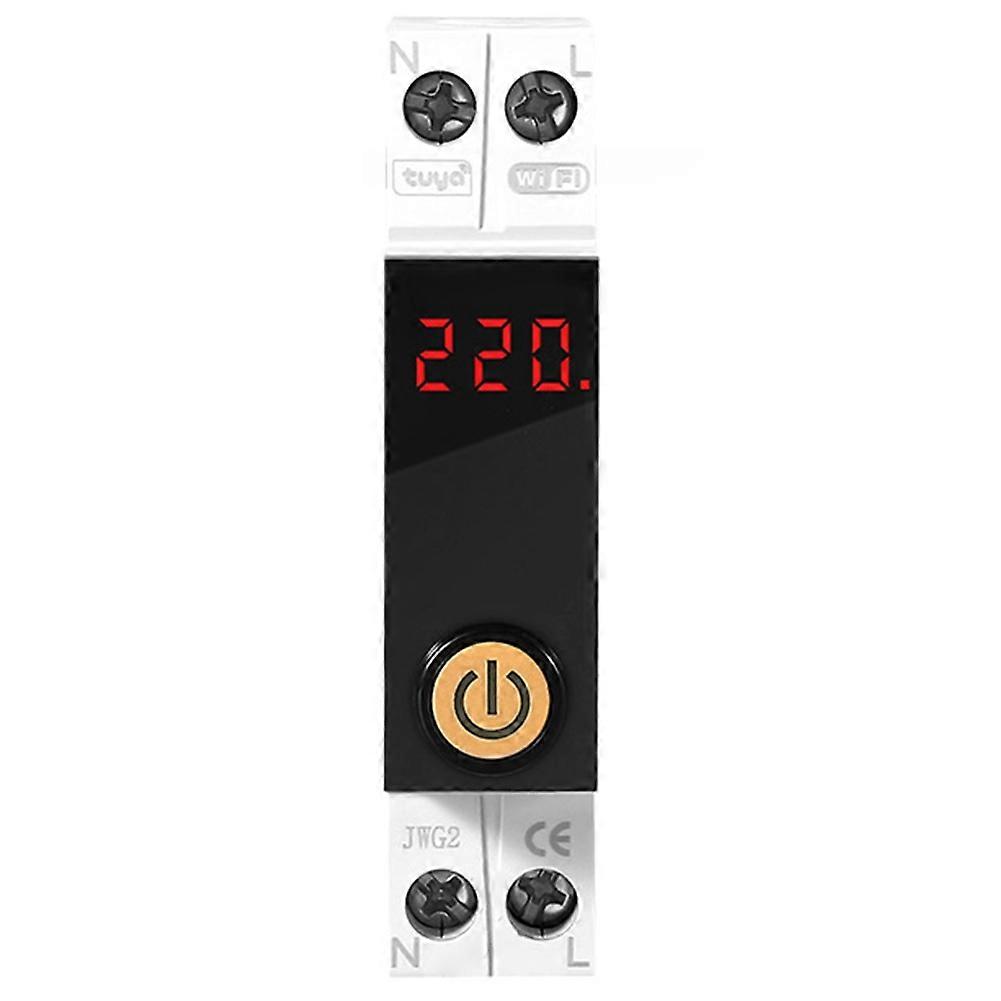Wifi Circuit Breaker Switch Kwh Metering Timer Overvoltage and Undervoltage Protector 1-63A Power-Off Timer Switch A