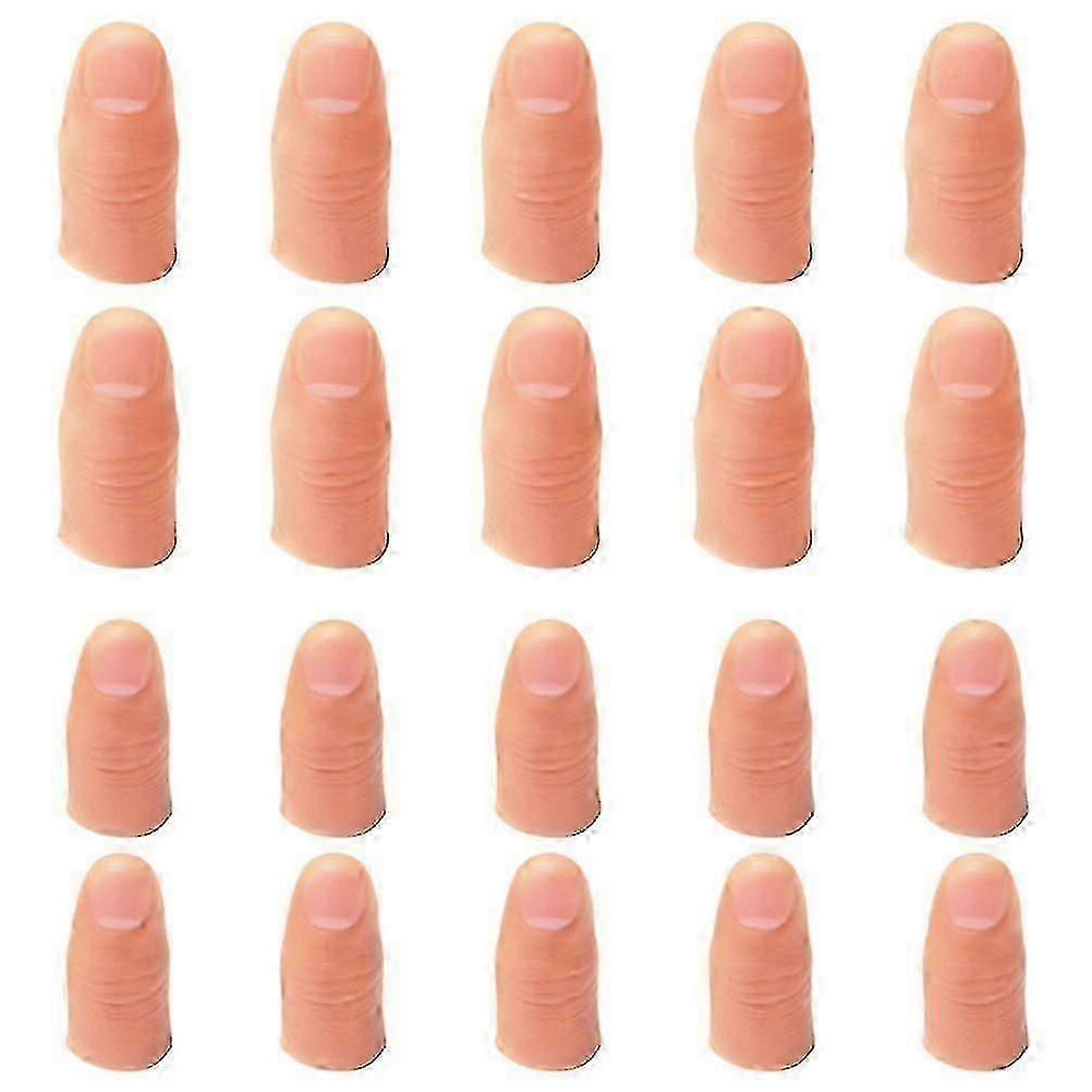 20pcs 2 Sizes Fake Thumb Soft Thumb Set Magic Finger Toy Props
