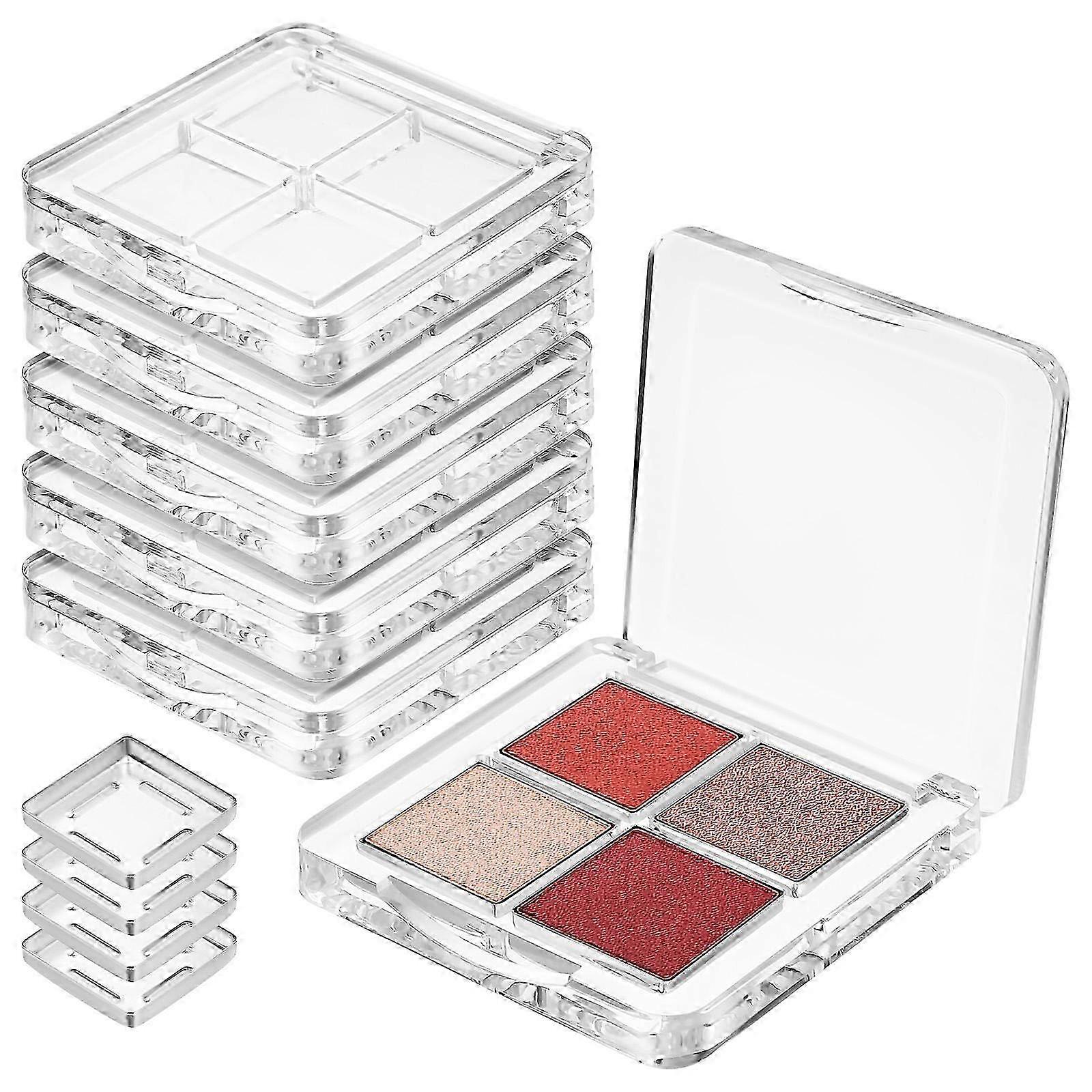 Empty Highlighters Container Makeup Tray for Makeup Use 6Pcs Clear Plastic