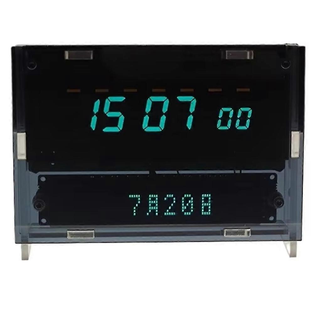  VFD Global Clock Desk Pendant WiFi Timing Two VFD Screens DIY Clock