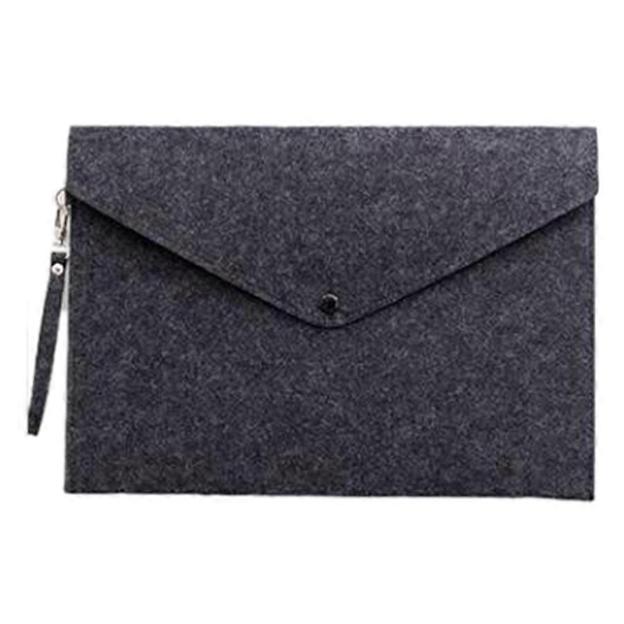 Dark Grey 1PC Simple A4 Big Capacity Document Bag