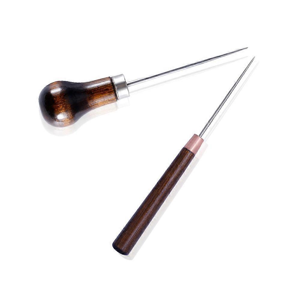 Sewing Tools Wood Handle for DIY Stitching 2Pcs Kit