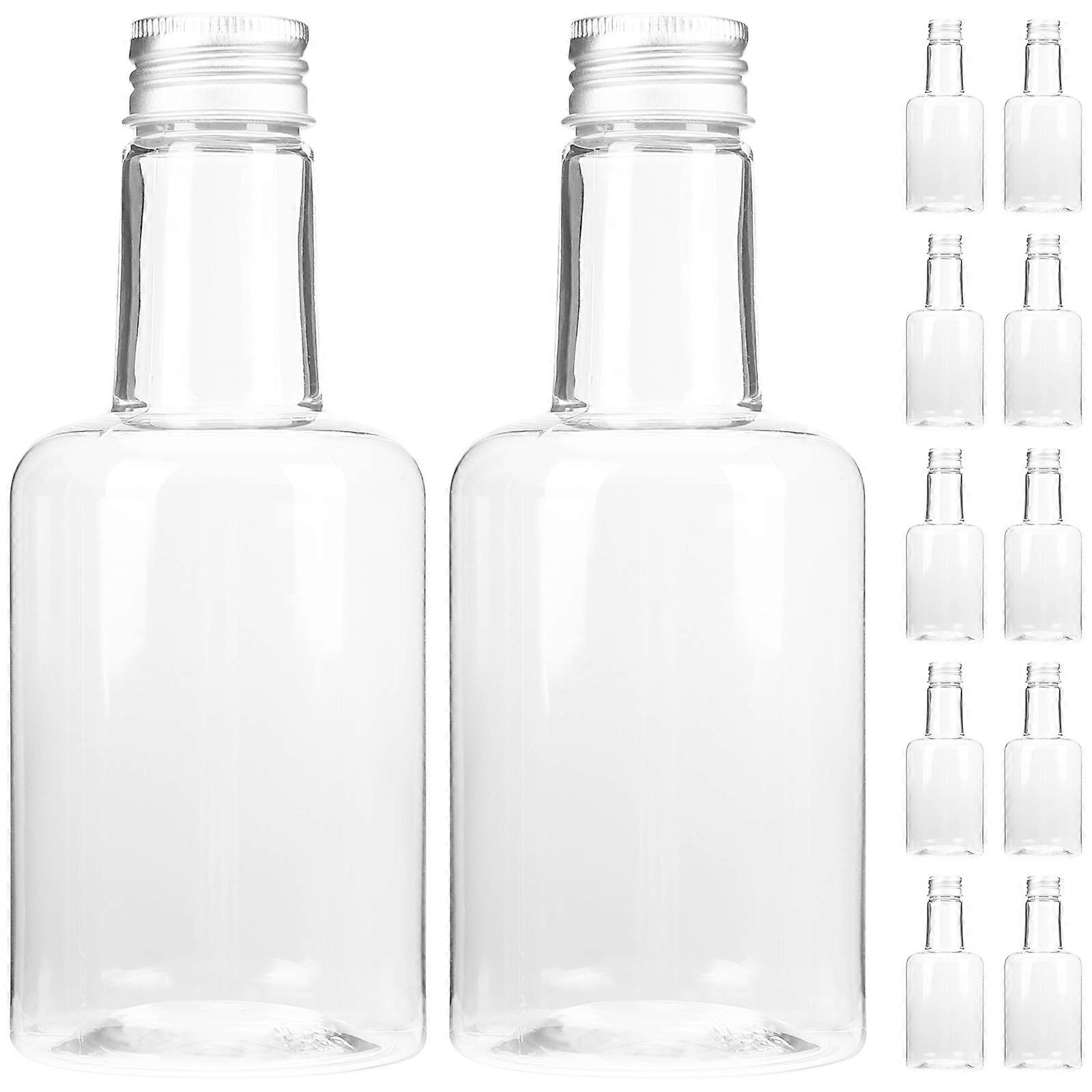 Juice Bottle Empty Juice Bottle for Storage Use 12Pcs Transparent Pet