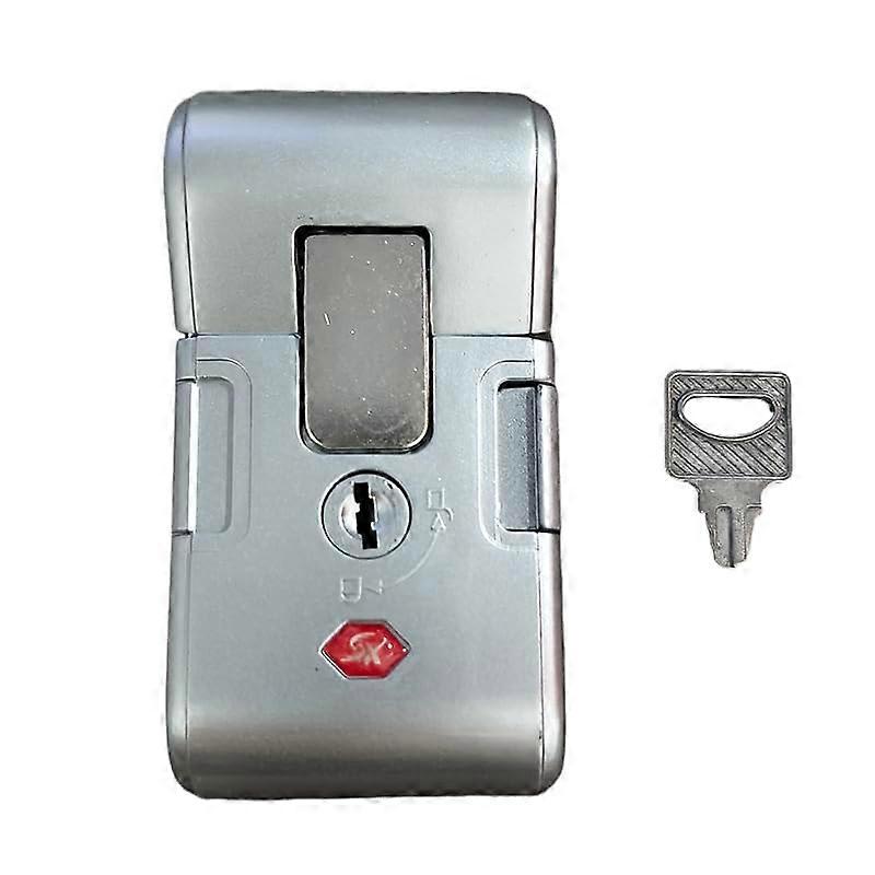 Luggage Lock with AntiTheft Security, Password Suitcase Lock Replacement, Compact Silver Padlock