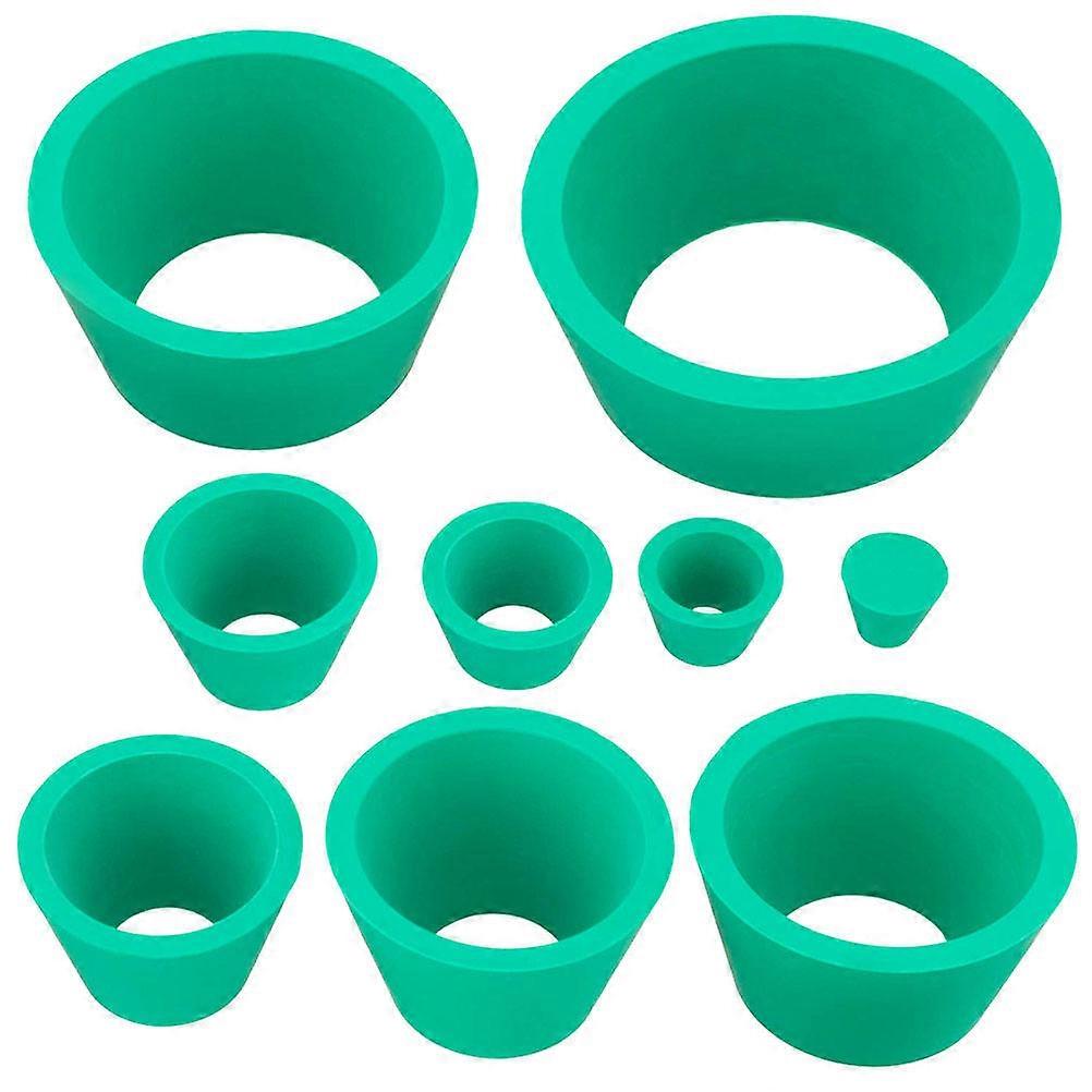 Funnel Filtration Adapter Rubber Stopper for Laboratory 9Pcs Filter Cone