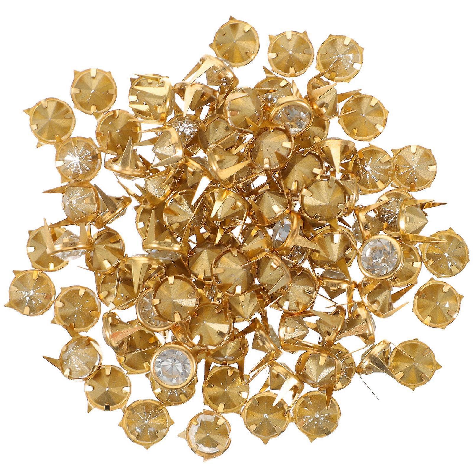 Craft Rivets Crystal Claw Rivets for Crafts 300Pcs Bag