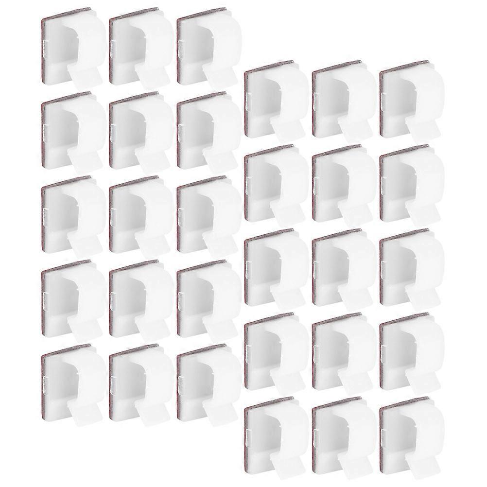 Wall Mount Cable Holder Self-Adhesive Clip for Cable 480Pcs Transparent