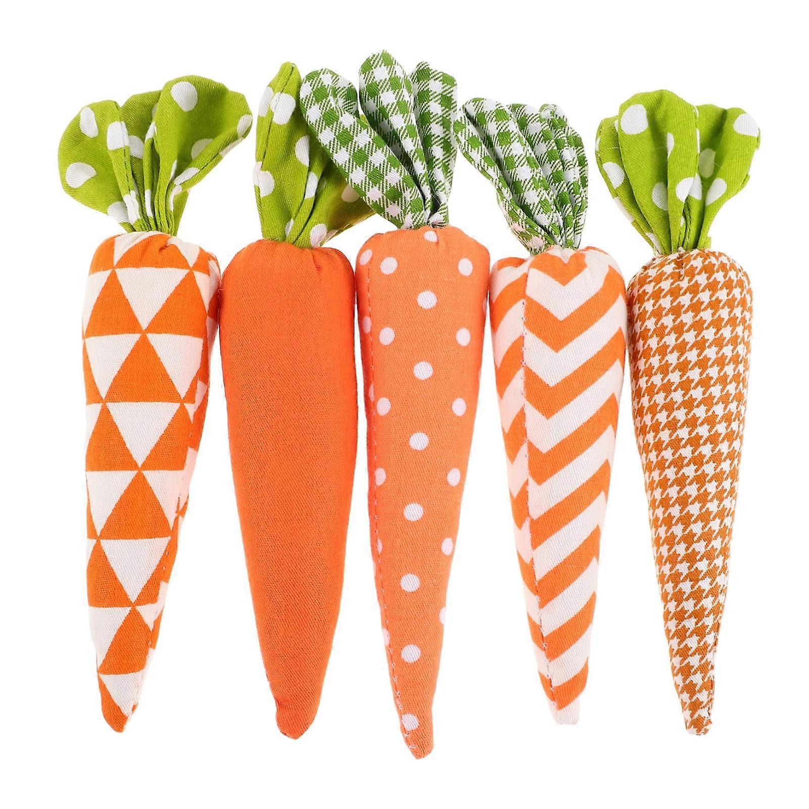1/5Pcs Simulation Carrot Decor for Easter Spring Party