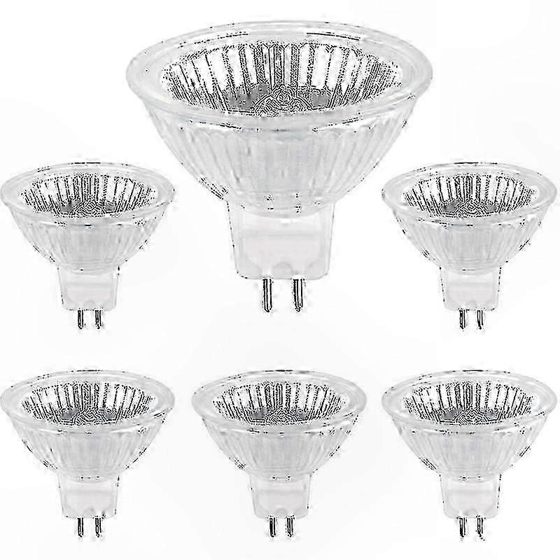 Dimmable 12V 50W GU5.3 Halogen Bulbs 6-Pack