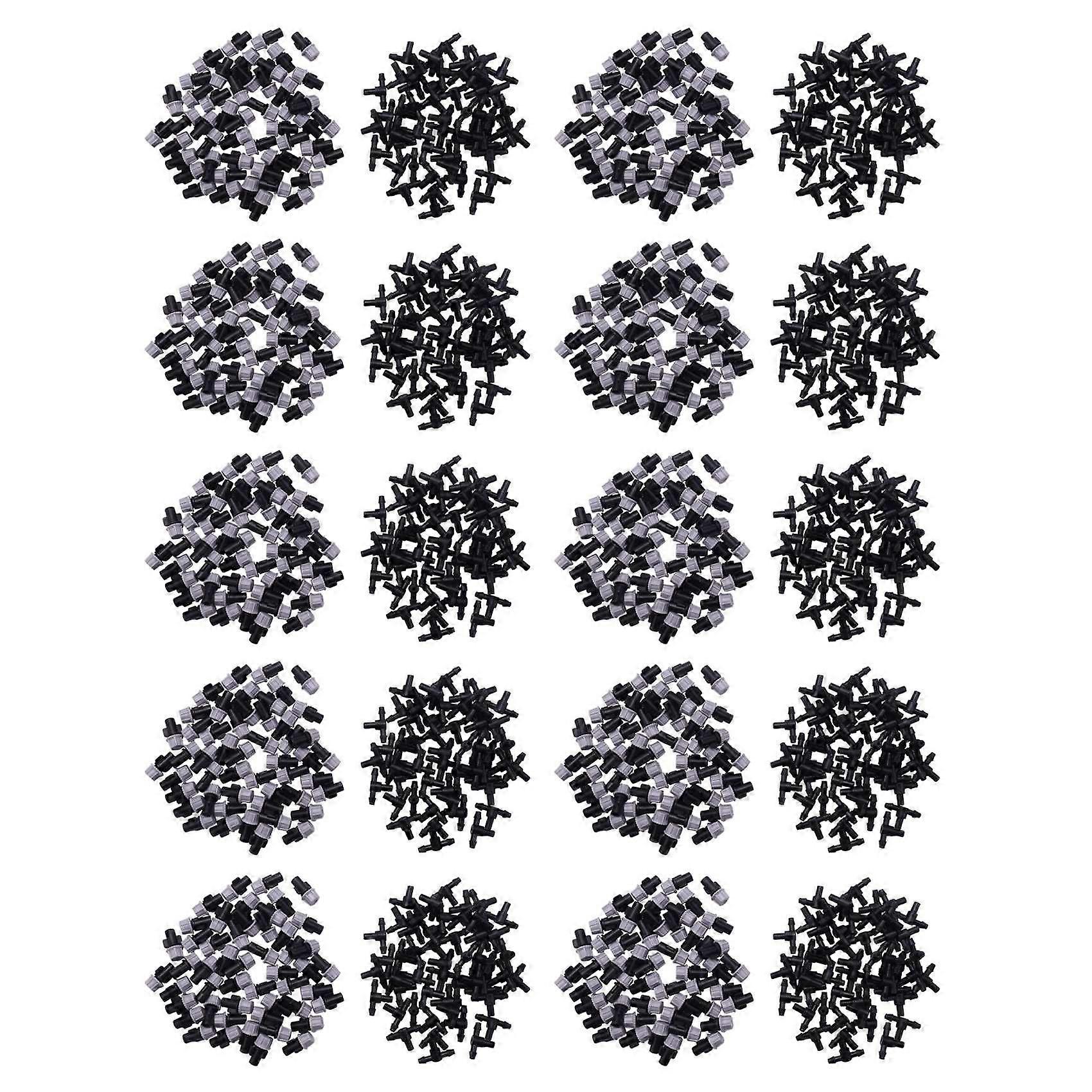 1000Pcs(500 Pairs)Garden Irrigation Kit Adjustable Atomization Dripper Atomization Connection Tee Joint