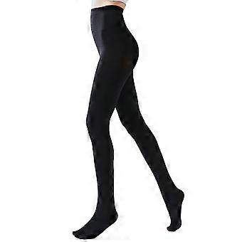 asdoklhq Strumpfhose für Damen, einfarbig, weich, blickdicht, Damen-Strumpfhose mit Fuß, Schwarz, Größe L