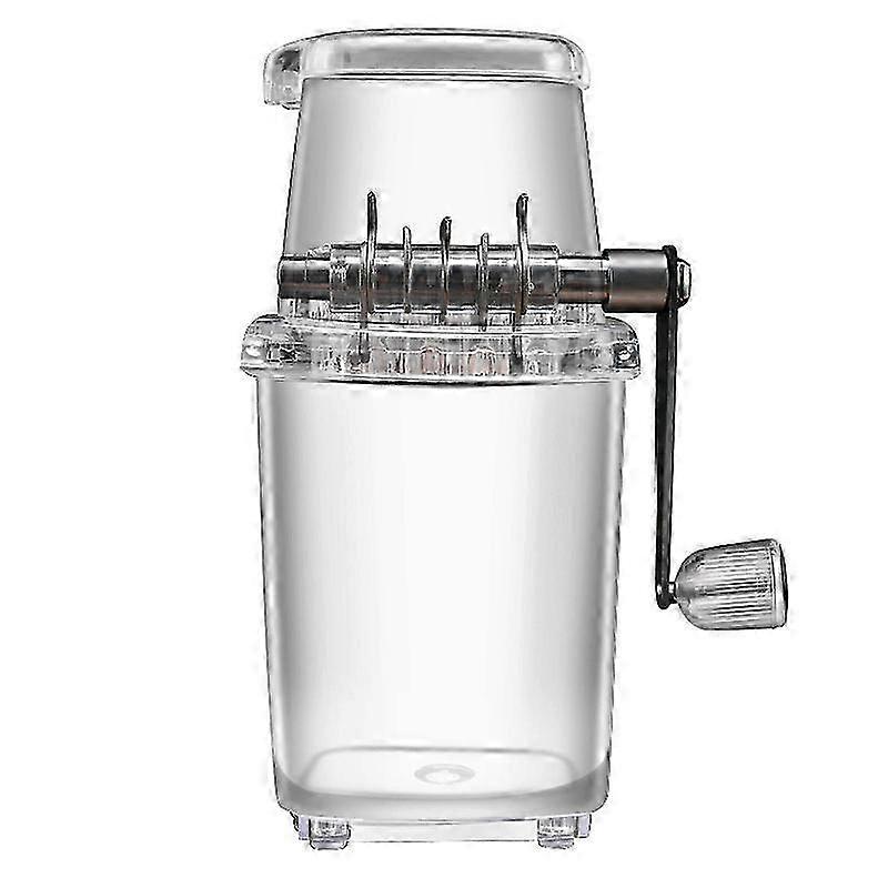 Small hand-cranked ice shaver multifunctional smoothie machine
