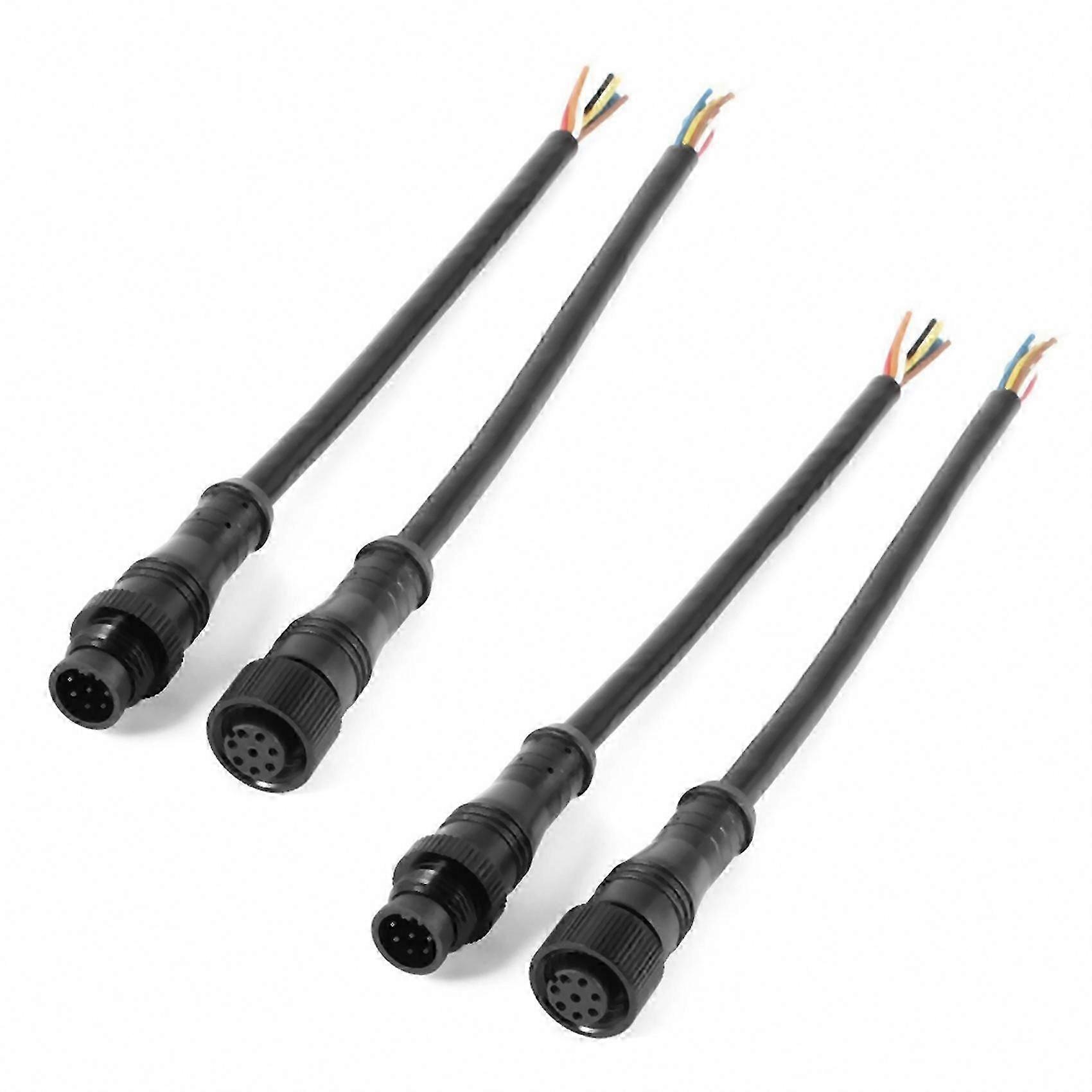 8-Pin Male/Female Waterproof Cable Connector (4-Pack)