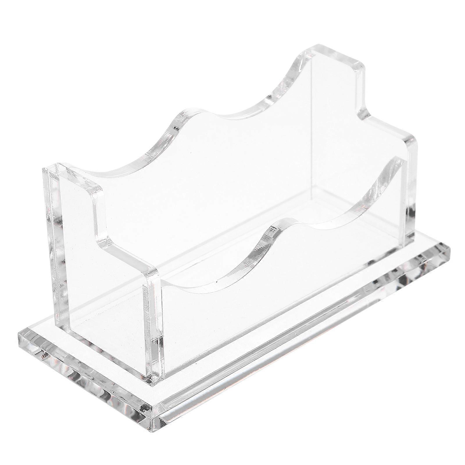 Desktop-Kartenhalter für transparente Acryl-Visitenkarten