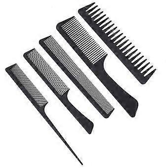 Black Carbon Fiber Hair Brush Comb for Hairdressing 35Pcs Set