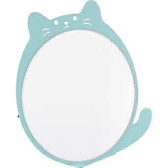 Green Desktop Cosmetic Mirror for Makeup with Glass Surface