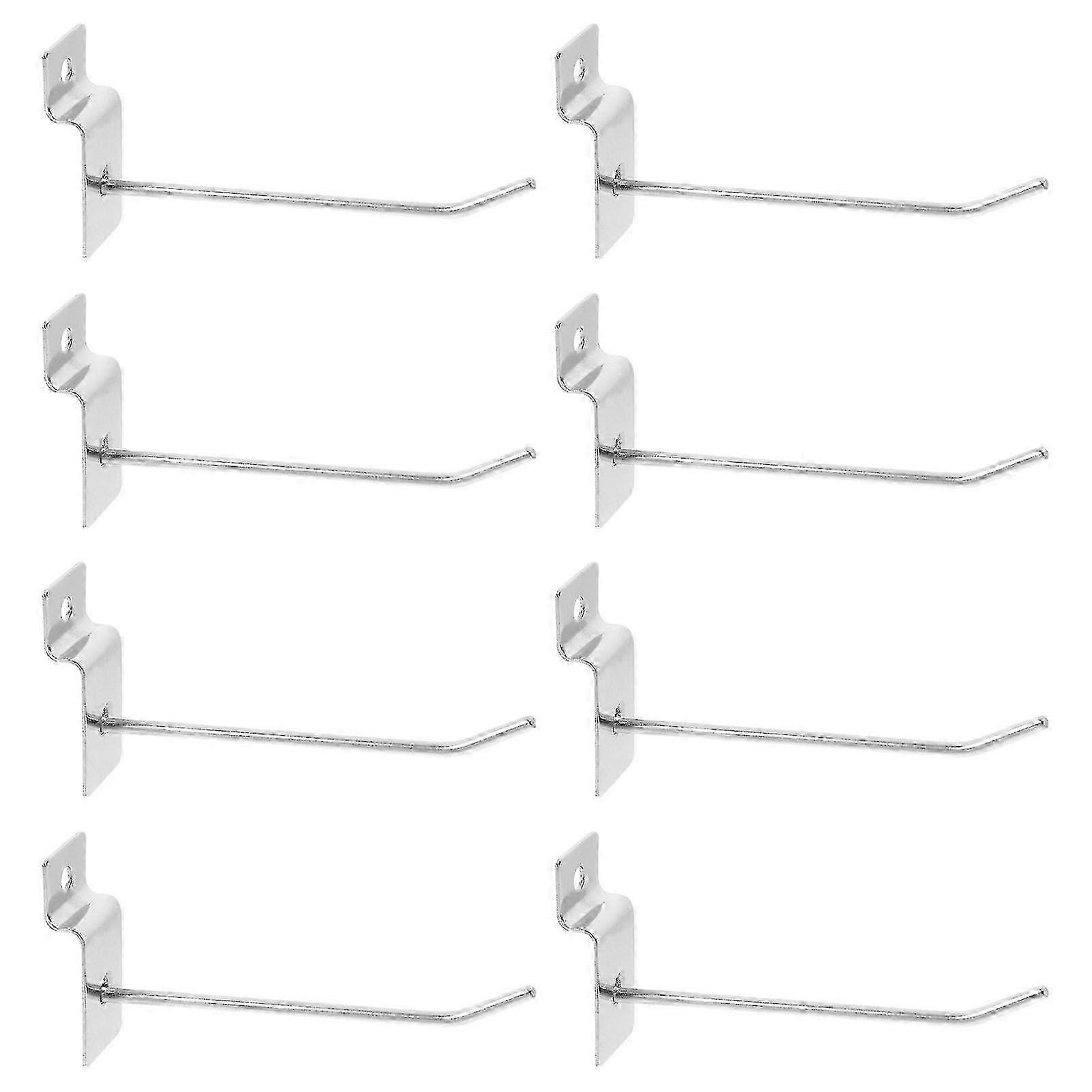 Slatwall Hooks Panel Hooks for Display Use 20Pcs Silver Retail Store Hook