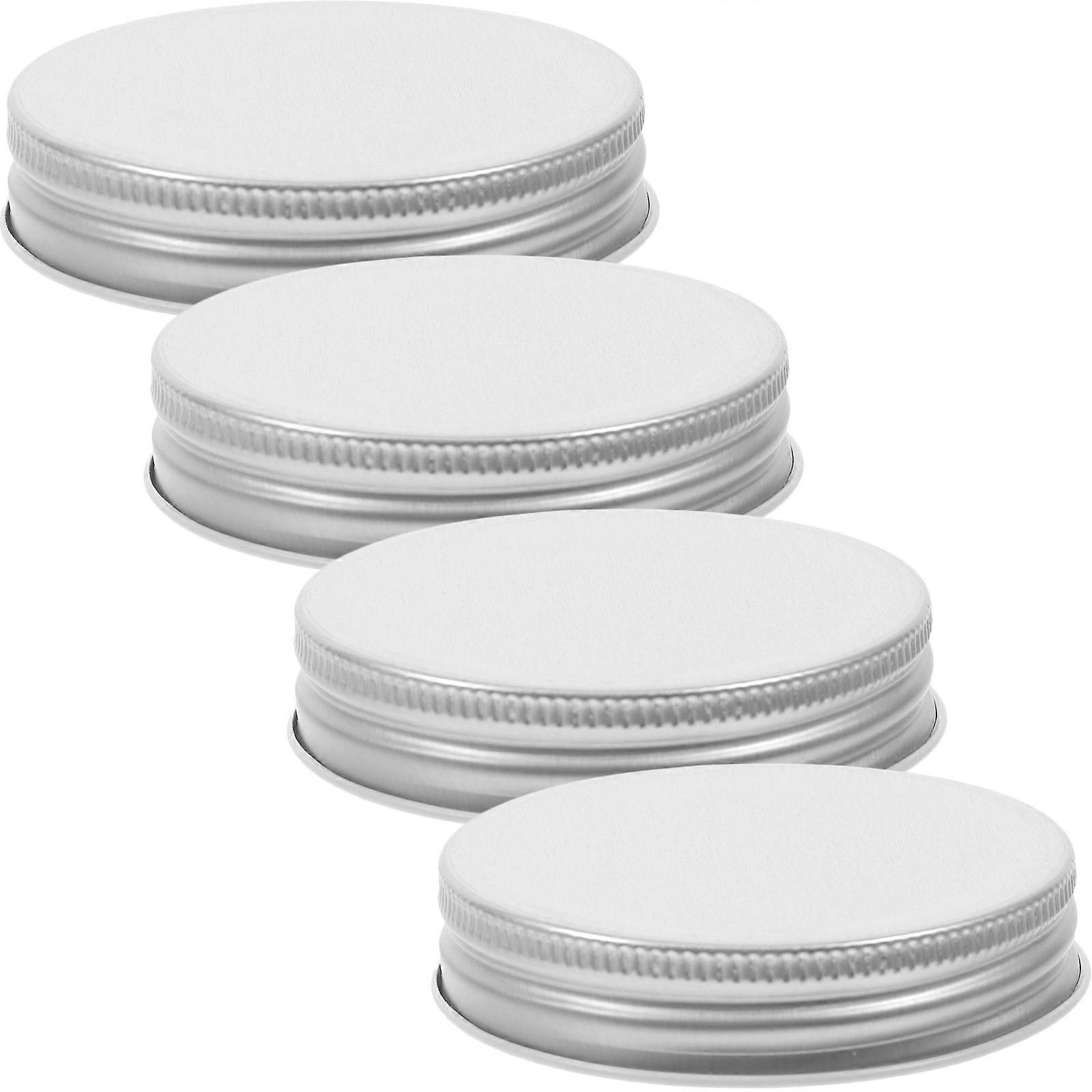Metal Caps Storage Solid Lid Leakproof Jar Lids 4Pcs Collection