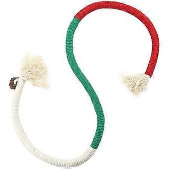 Cat Chew Rope Toy for Indoor Cats,  Safe Teething Toy for Boredom Relief and Dental HealthRed+Green+Beige