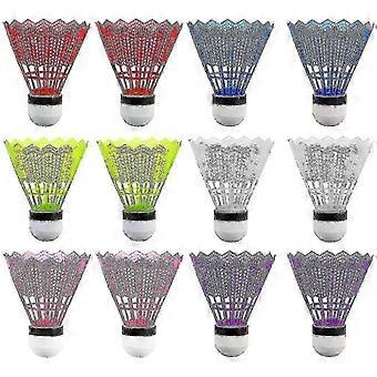 Badminton Shuttlecocks 24-Pack Plastic Durable Design for Regular Training