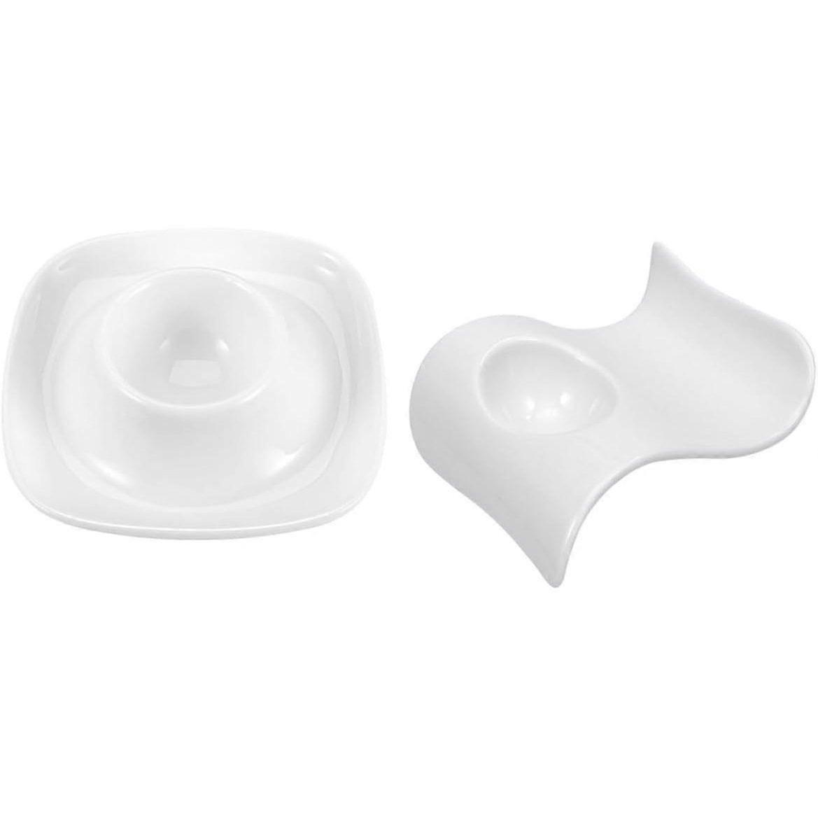 2pcs Ceramic Egg Stand Holder for Soft Boiled Eggs Suitable for Kitchen Use