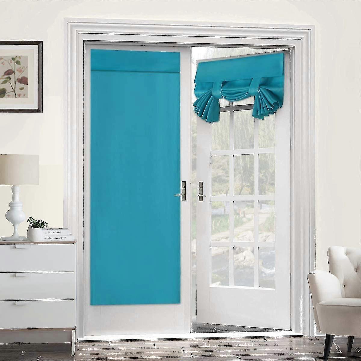 Curtain Panel, Door Wall Window Panel Screen, Lake Blue