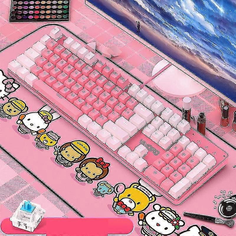 Rgb Wired 60% Compact Mechanical Keyboard, 104keys Small Portable