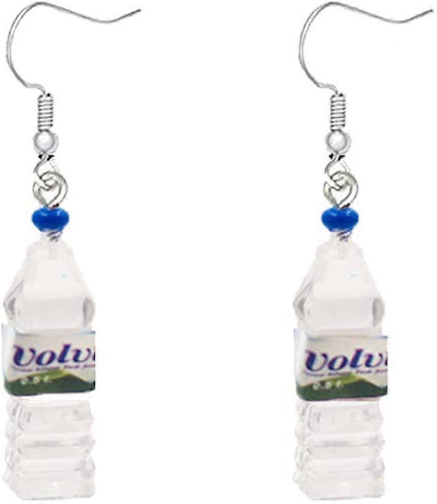 Heytea Unique Water Bottle Drop Dangle Earrings Creative Earrings